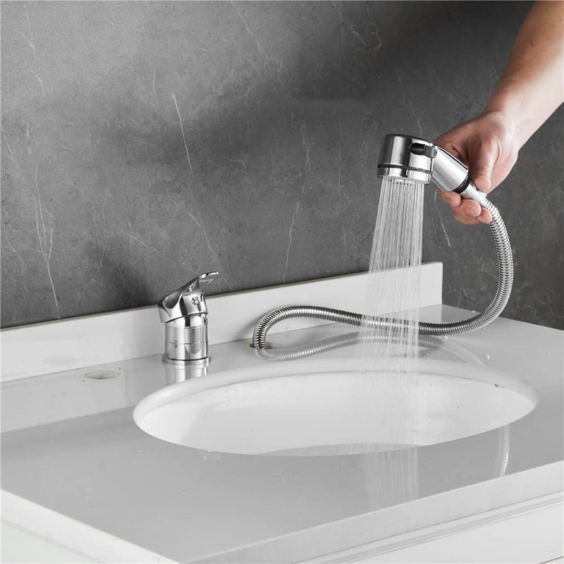 Weirun Salon Shampoo Bed Bowl Sink Basin Faucet or Backwash Unit,Shampoo Bowl Faucet with Hose and Shower Spray Head Wash Hair Sprayer,Chrome - Image 4